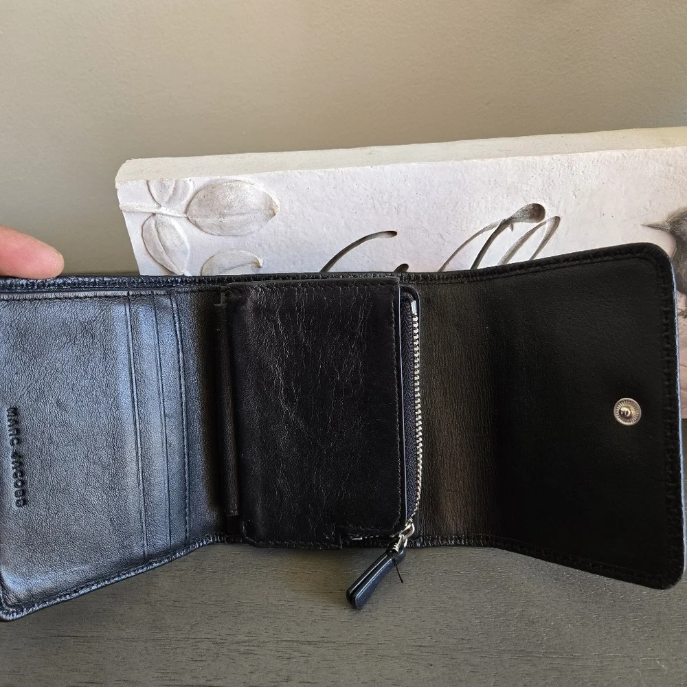 Marc Jacobs Black Leather Wallet/Card Case